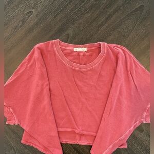 We The Free Pink Crop Top